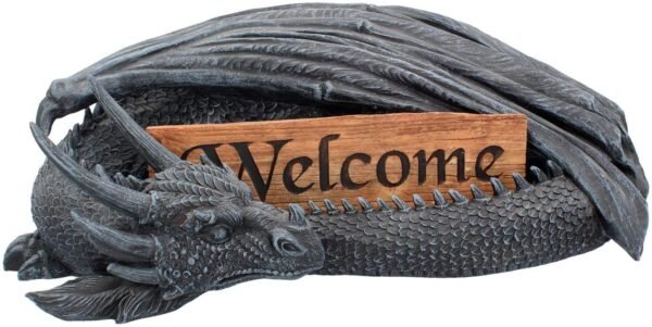Nemesis Now Dragon's Welcome Figurine 32cm Black