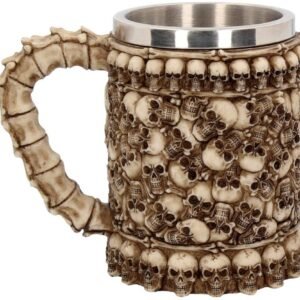Dark Collection~Skull Pit Tankard Mug 16.2cm Ivory