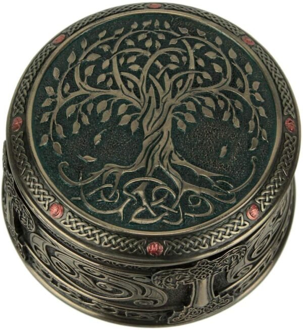 Magic  Collection~Bronze Finish Spiritual Tree of Life Trinket Box