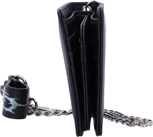 Band Merchandise~ B5217R0 Officially Licensed Slipknot Flaming Goat Logo Wallet with Chain, Black, 11cm