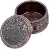 Wiccan Collection~Tree of Life Box 10cm, Resin, Bronze, One Size