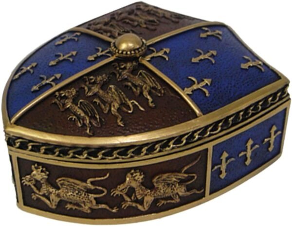 Mythology Collection~ Medieval Box 16cm Red, Resin, One Size
