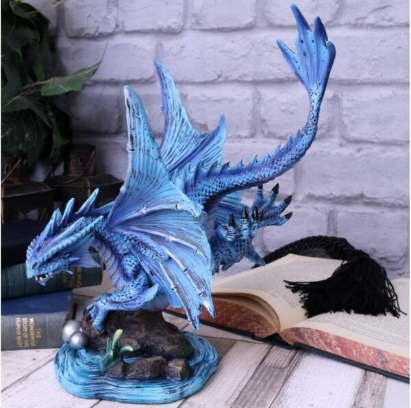 Artist Collections~ Adult Water Dragon Anne Stokes 31cm Figurine, Resin, Blue
