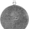 Sterling Silver Pagan Wheel of the Year Sabbat Pendant; 1.75 Inch Diameter