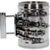 Magicun N.Giftware~Terminator 2 Tankard 17cm, Resin w/Stainless Steel Insert, Silver