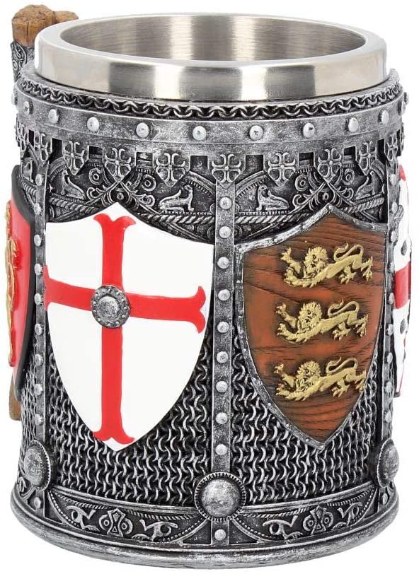 Magicun N.Giftware~English Tankard Mug 17.5cm Silver