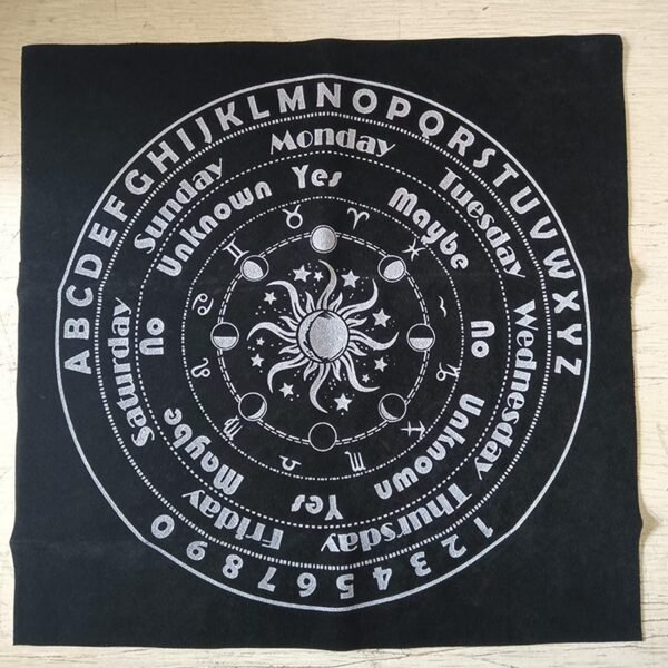 12 Constellations Tarot Tablecloth, Velvet Divination Altar Cloth Board Game Flannel Tarot Card Mat   Witchcraft Supplies