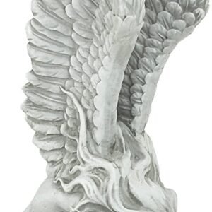 Magic  Collection~Design Toscano Remembrance and Redemption Angel Religious Garden Statue, Medium 15 Inch, Polyresin, Antique Stone