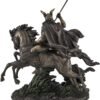 Magic  Collection~Bronzed Norse God Odin Riding Sleipner Statue