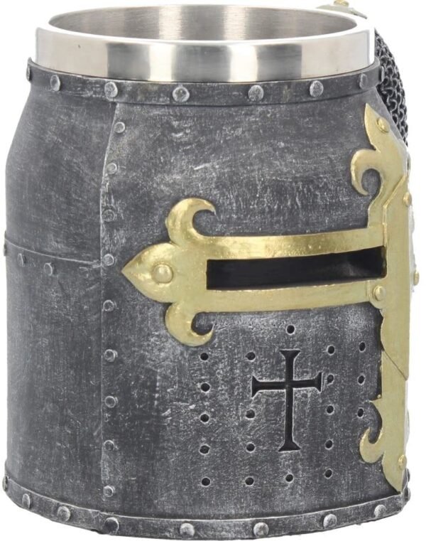 Mythology Collection~ Crusader Tankard Mug 16cm Grey