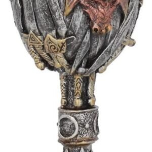 Magicun N.Giftware~Dragon Kingdom Goblet Goblet 23cm Grey