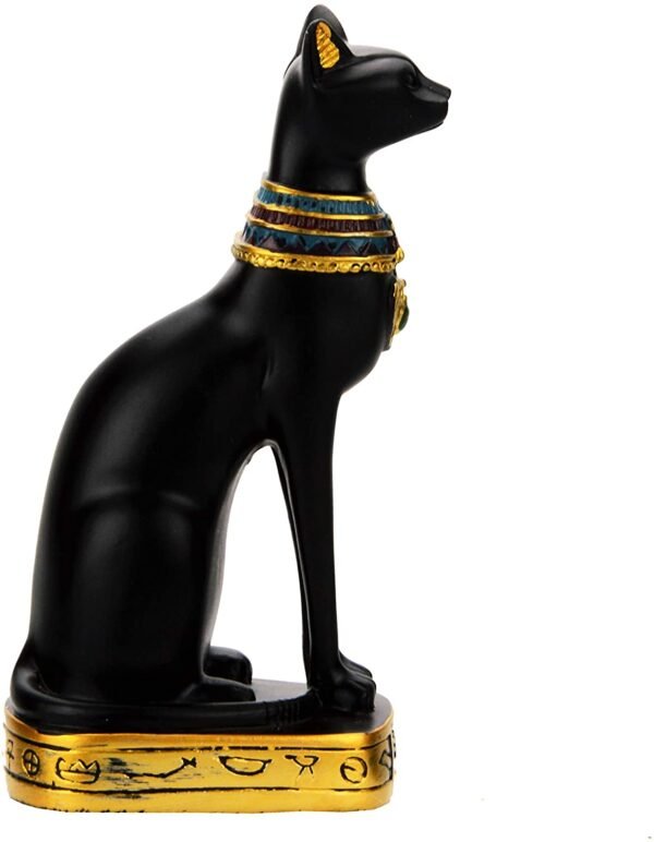 Magicun  Collection~NileCart Egyptian Bastet Collectible Figurine Cat Goddess Statue - Made in Egypt (Medium 5.4 inches Tall)