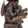 Steampunk Collection~Chimpanzee Scholar Figurine 18cm Bronze, Size 23cm