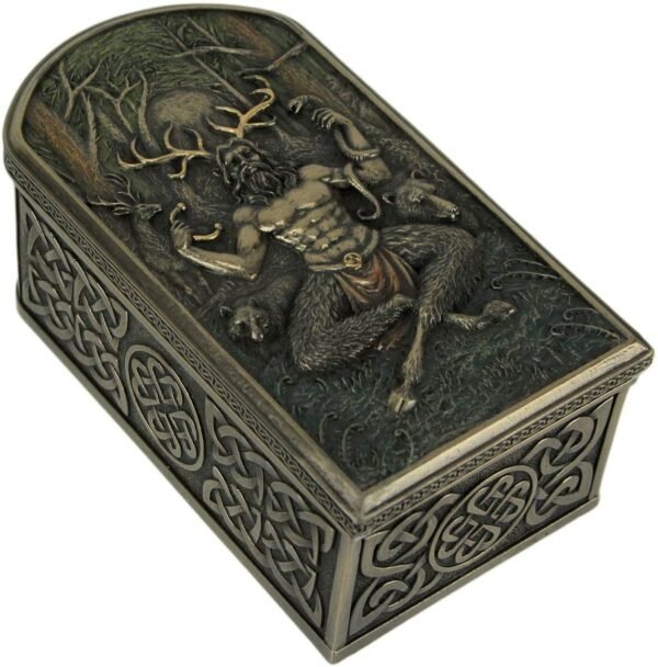 Magic  Collection~Cernunnos Celtic Horned God of Animals and The Underworld Trinket Box