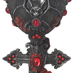 Dark Collection~B4479N9 Carpe Noctem Goblet 20cm, Resin w. Stainless Steel