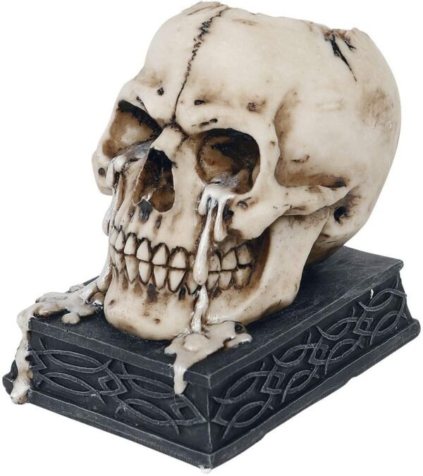 Dark Collection~Tears of Time 10cm Candle Holder, Resin, Ivory