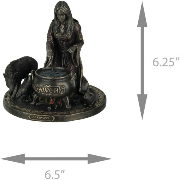 Magic  Collection~Veronese Ceridwen - Celtic Goddess of Knowledge with Cauldron Statue