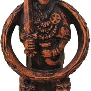 Magicun Altar~Dryad Design Goddess of Love and War Freya Figurine - Wood Finish