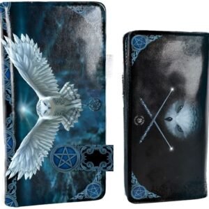 Artist Collections~ Awaken Your Magic Anne Stokes Embossed Purse 19cm Blue, PU, 18.5cm