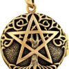 Bronze Tree Pentacle Pentagram Aromatherapy Locket