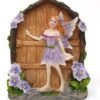 Spirit of Equinox Beautiful Miniature Sparkle Fairy Doors Home and Garden Ornament (Violet)