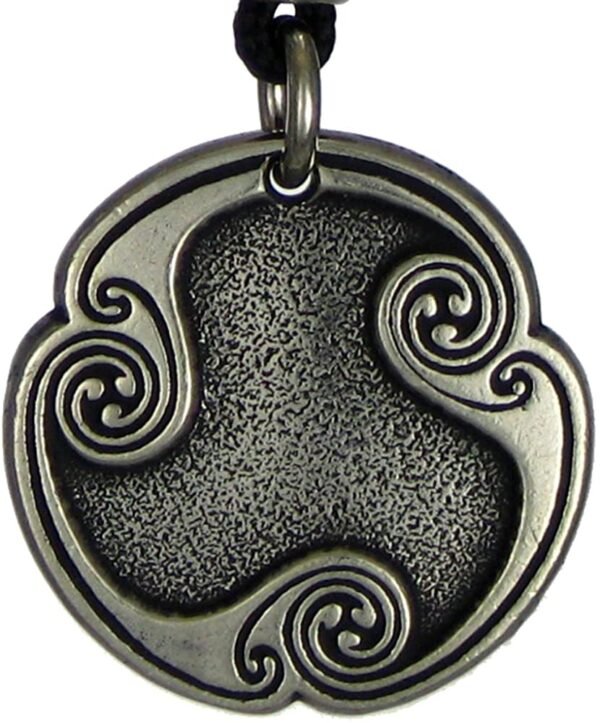 Soloman Pentant~Pewter Beorc Berkanan Rune of Rebirth Pendant Necklace