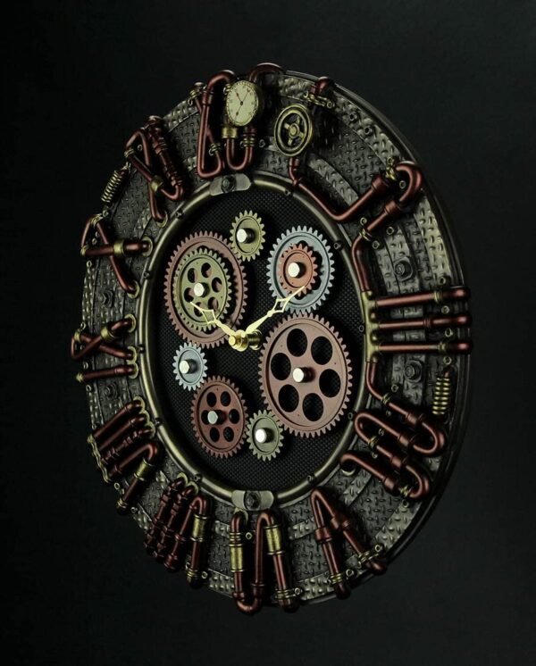 Magic  Collection~Steampunk Electricity Conduit Piping Wall Clock