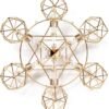 Crystal Healing Tool - Metatron Shambhala Star 15" with Magnets & Gold-Filled Wire