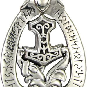 71gtJRT9fvL._AC_SL1000 s Dragon Hammer Thor's Mjolnir Rune Pendant Norse Asatru
