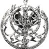 Magicun Altar~Sterling Silver Queen of Heaven Goddess Pendant 1.75 Inches Diameter