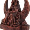 Magicun Altar~Dryad Design Moon Goddess Statue Wood Finish