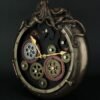 Magic  Collection~Steampunk Bronze Finish Octopus Porthole Wall Clock with Moving Gears