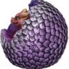 Nemesis Now U4999R0 Red Geode Home Glittering Hatchling and Egg Figurine, Polyresin, One Size