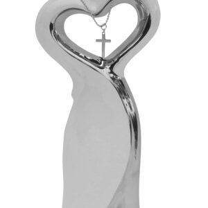 Magic  Collection~epiphaneia Christian Wedding Statue with Poem and Cross in Heart - Wedding Gifts for The Couple in Love, Engagement, Anniversary, Bridal Shower, Present for Bride & Groom, Religious Marriage