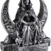 Magicun Altar~Dryad Design Moon Goddess Figurine - Silver Finish