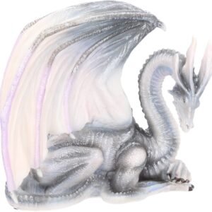 Fantasy Collection~ White Dragon of Wisdom Figurine 27cm Blue