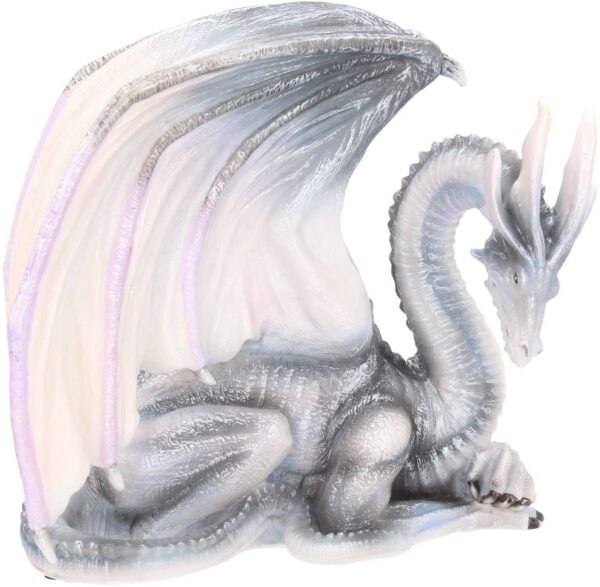 Fantasy Collection~ White Dragon of Wisdom Figurine 27cm Blue