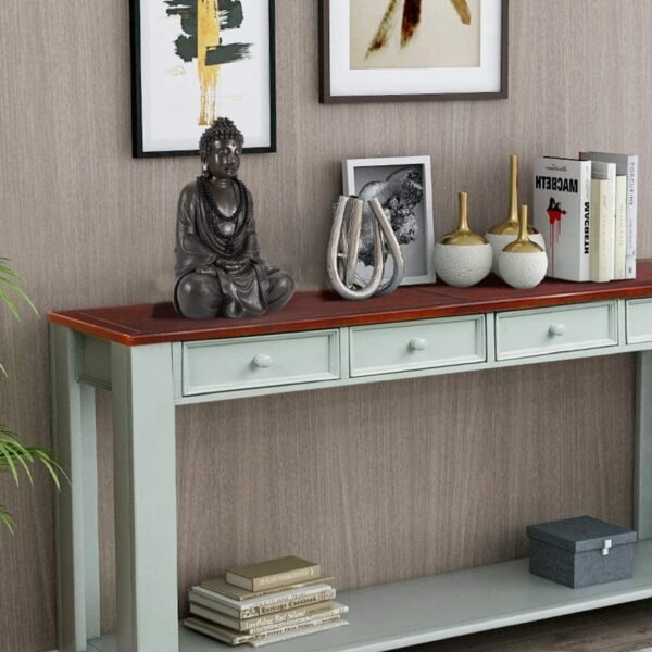 Magic  Collection~LIMEIDE Meditating Zen Buddha Statue Figurine Sitting Sculpture Decoration, Art Decoration with Natural Wood Beaded Necklace, Polyresin, Antique Bronze Look(17 Inch)