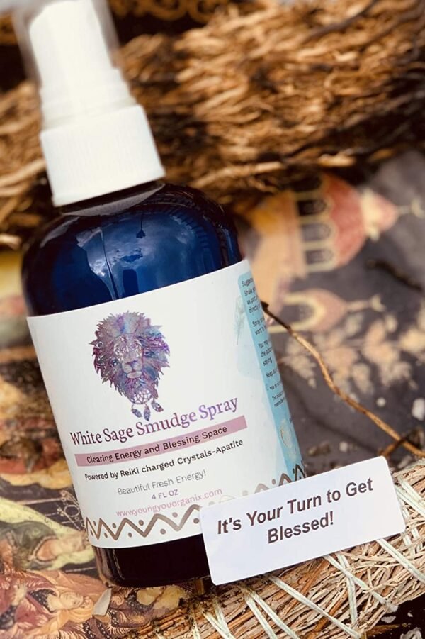 Witchcraft~White Sage Smudge Spray Cleanses Negative Energy. Infused with Spirits of Protection and Abundance. Best Alternative to Sage Smudge Sticks