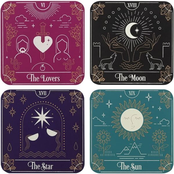 Home Decor~something different Tarot Card Coaster Set