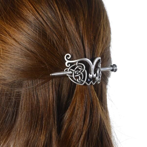 Viking Dragon Hair Hairpins Clips- Norse Celtic Knot Hair Accessories Hair Slide Hair Barrettes Irish Hair Decor for Long Hair Jewelry Braids Hair Stick With Dragon Design