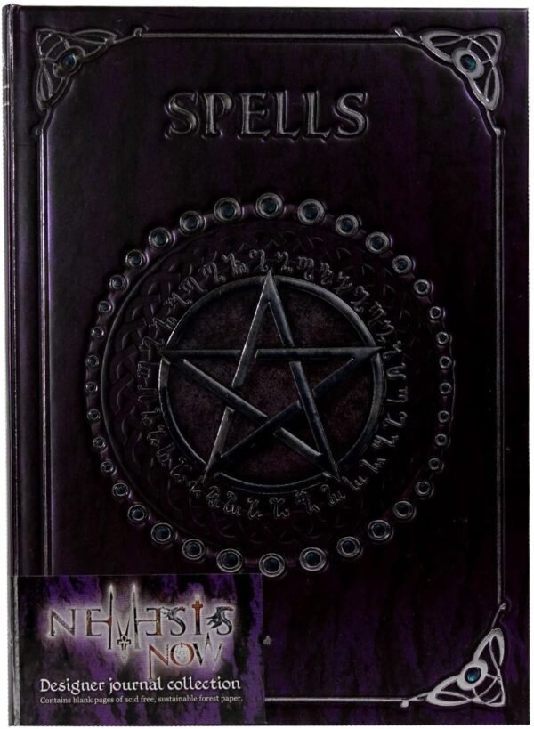 Magicun N.Giftware~Embossed Spell Book Purple 17cm, Coated, Wood Free Paper