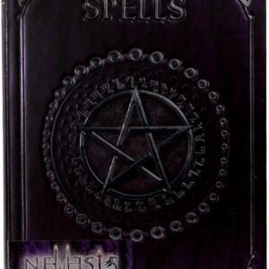 Wiccan Collection~B0146A3 Embossed Spell Book Purple 17cm, Coated, Wood Free Paper