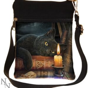 Artist Collections~ Witching Hour Lisa Parker Shoulder Bag 23cm Brown, PU and Canvas