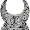 Magicun Altar~Dryad Design Moon Candle Holder Silver Finish