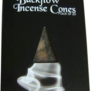 Wiccan Collection~Backflow Incense Cones Pack of 20 Lavender, Black, 20cm