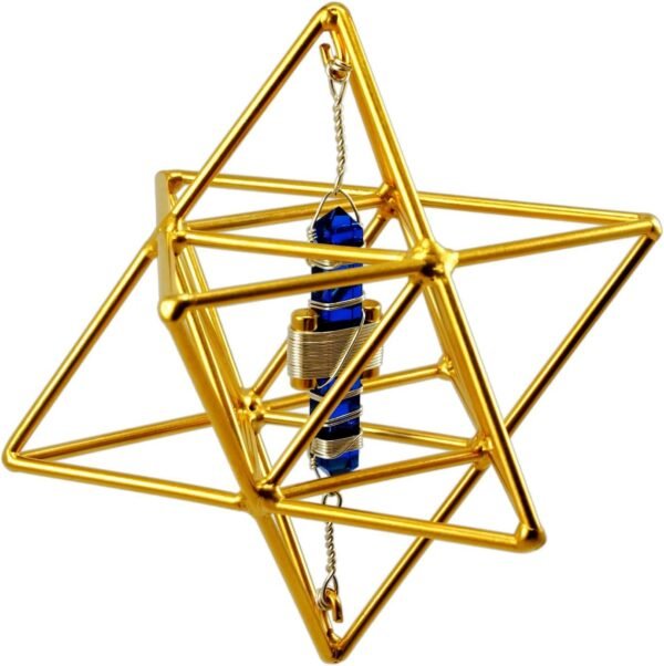 3.5" Buddha Maitreya the Christ Star Tetrahedron with Etheric Weaver - Meditation & Healing Tool