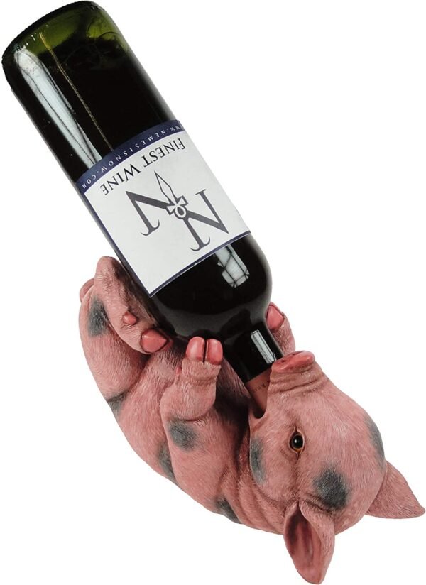 Animal Collection~ EXA80011 Guzzlers Pig Wine Bottle Holder 21cm Pink