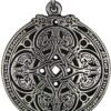 Soloman Pentant~Pewter Dragon Shield Celtic Knot Pendant Talisman for Soldiers and Military Members