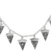 Sterling Silver Wheel of the Year Necklace; 18 inches